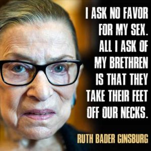 Ruth Baders Ginsberg statement on feminism